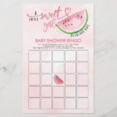 Watermeloen Baby shower Bingo Douche Spelletjes (Voorkant)