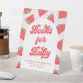 Watermeloen Baby shower Boeken voor Baby Reclamebord Met Voetstuk (Insitu)