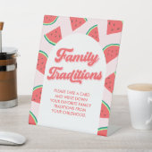 Watermeloen Baby shower familietradities Reclamebord Met Voetstuk (Insitu)