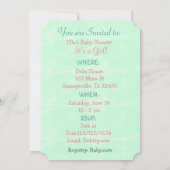 Watermeloen Baby shower is een meisje Kaart (Achterkant)