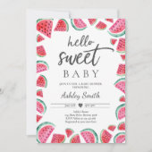 Watermeloen Baby shower Summer Fruit Baby shower Kaart (Voorkant)