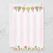Watermeloen Baby shower Uitnodiging Uitnodiging Ro (Achterkant)