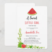 WATERMELOEN BABYSHOWER UITNODIGING (Voorkant / Achterkant)