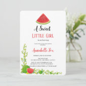 WATERMELOEN BABYSHOWER UITNODIGING (Staand voorkant)