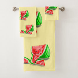 Watermeloen badhanddoeken - Kies kleur Bad Handdoek