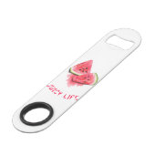 Watermeloen Bar Key - Aangepaste tekst Speed Flessenopener (Achterkant Gekanteld)