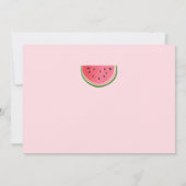 Watermeloen bedankkaart Een in een meloen Zomer (Achterkant)