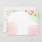 Watermeloen bedankkaart Een in een meloen Zomer (Achterkant)