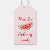 Watermeloen bedankkaartjes cadeaulabel (Voorkant)