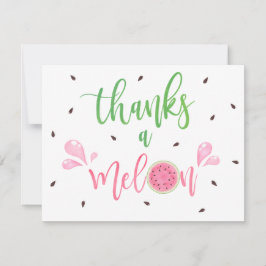 Watermeloen Bedankt een meloen bedankkaart