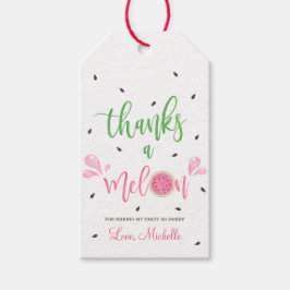 Watermeloen Bedankt een Meloen Bedankt  Cadeaulabel