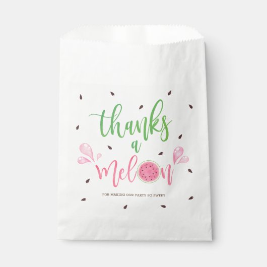 Watermeloen Bedankt een meloen Dank je Favor Tasse Bedankzakje (Voorkant)