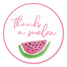 Watermeloen Bedankt een meloen Dank u
