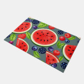 Watermeloen Bes Zomer Patroon Deurmat (Schuin)
