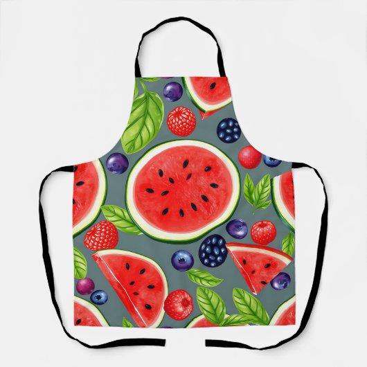 Watermeloen Bes Zomer Patroon Schort (Voorkant)