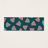 Watermeloen Bladwijzer Mini Visitekaartjes (Achterkant)