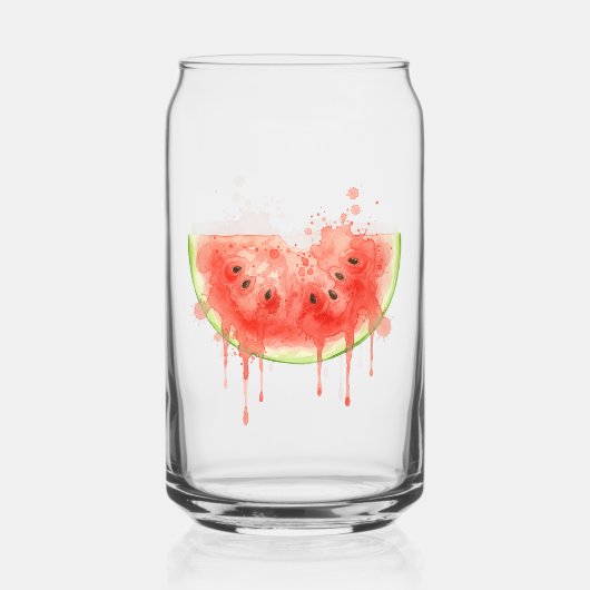 Watermeloen Blikvorm Glas (Voorkant)
