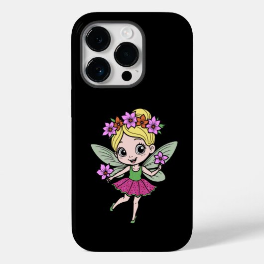 Watermeloen Bloem Fee iPhone 14 Pro Hoesje (Achterkant)