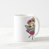 Watermeloen Bloem Fee Mug Koffiemok (Voorkant rechts)