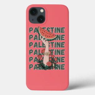 Watermeloen, bloemen en Palestijnse tekst Herhaal Case-Mate iPhone Case