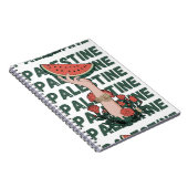 Watermeloen, bloemen en Palestijnse tekst Herhaal Notitieboek (Rechterzijde)