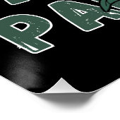 Watermeloen, bloemen en Palestijnse tekst Herhaal Perfect Poster (Hoek)