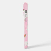 Watermeloen Bloom – Fun Summer Floral Pattern iPhone Hoesje (Linkerkant)