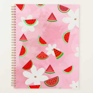 Watermeloen Bloom – Fun Summer Floral Pattern Planner