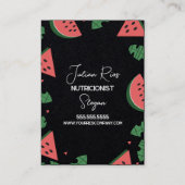 Watermeloen Border Nutritionist Fruit Visitekaartje (Voorkant)