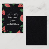 Watermeloen Border Nutritionist Fruit Visitekaartje (Voorkant / Achterkant)