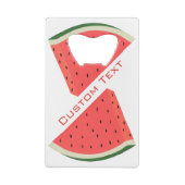 Watermeloen Bottle Opener met aangepaste tekst Creditkaart Flessenopener (Achterkant)