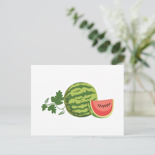 Watermeloen Briefkaart (Staand voorkant)