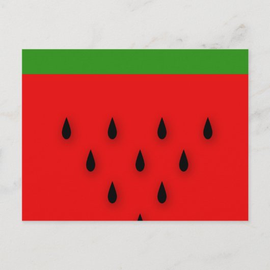 Watermeloen! Briefkaart (Voorkant)