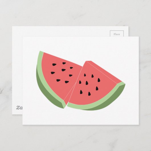 Watermeloen Briefkaart (Voorkant / Achterkant)