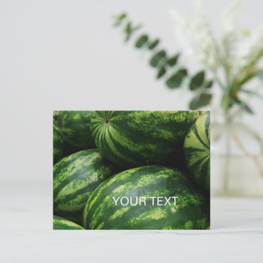 Watermeloen Briefkaart (Staand voorkant)