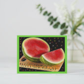 Watermeloen Briefkaart (Staand voorkant)