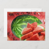 Watermeloen Briefkaart (Voorkant / Achterkant)