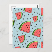 Watermeloen Briefkaart (Voorkant / Achterkant)