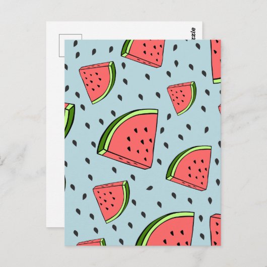 Watermeloen Briefkaart (Voorkant / Achterkant)