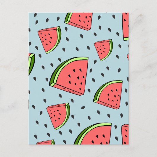 Watermeloen Briefkaart (Voorkant)