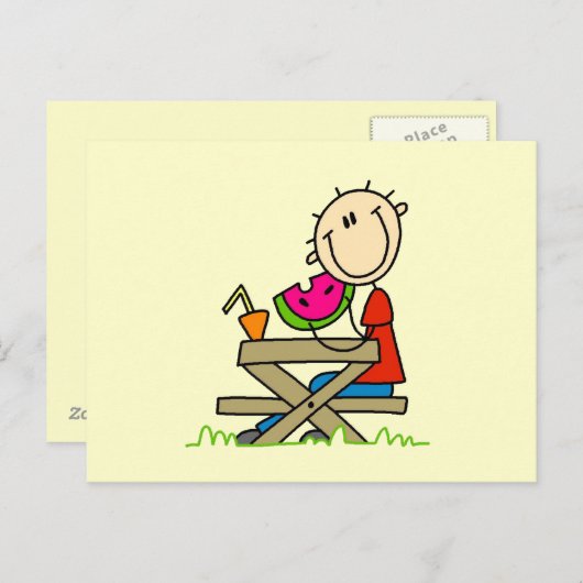 Watermeloen Briefkaart (Voorkant / Achterkant)