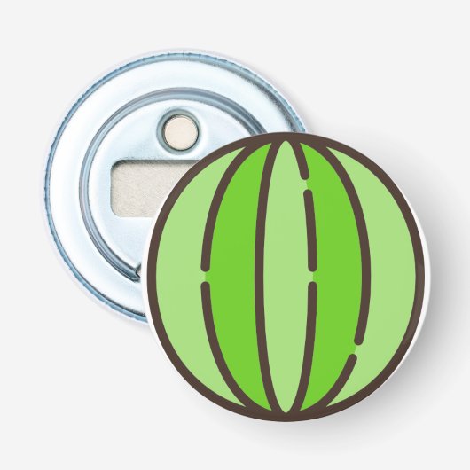 watermeloen button flesopener (Voorkant)