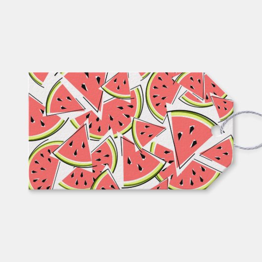 Watermeloen cadeau label cadeaulabel (Voorkant (Horizontaal))