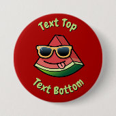 Watermeloen Cartoon Button (Voorkant)