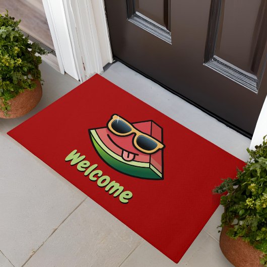 Watermeloen Cartoon Doormat Deurmat
