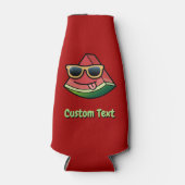 Watermeloen Cartoon Fles Koelaar Flesjeskoeler (Voorkant)