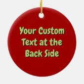 Watermeloen Cartoon Keramisch Ornament (Achterkant)