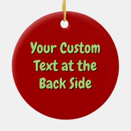 Watermeloen Cartoon Keramisch Ornament (Achterkant)