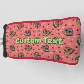Watermeloen Cartoon Pattern Golf Head Hoesje Golfheadcover (Voorkant)