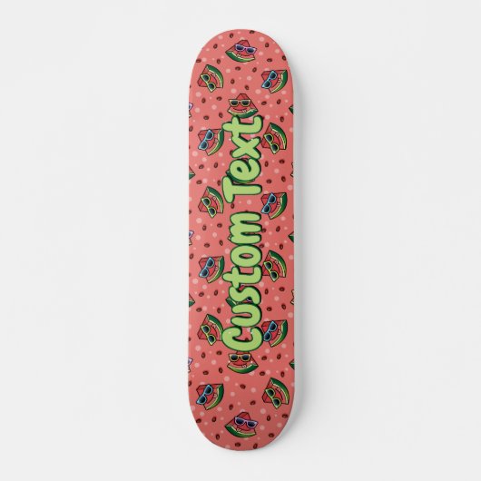 Watermeloen Cartoon Pattern Skateboard (Voorkant)